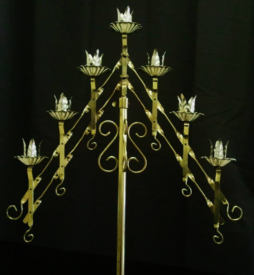 7 Lite Fan Candelabra