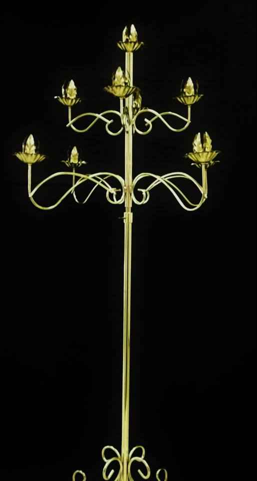 9 Lite Fan Candelabra