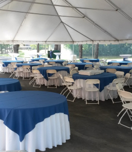 Linen Overlay for Round Tables
